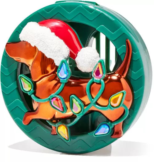 porta aroma de carro Salchicha Navideño