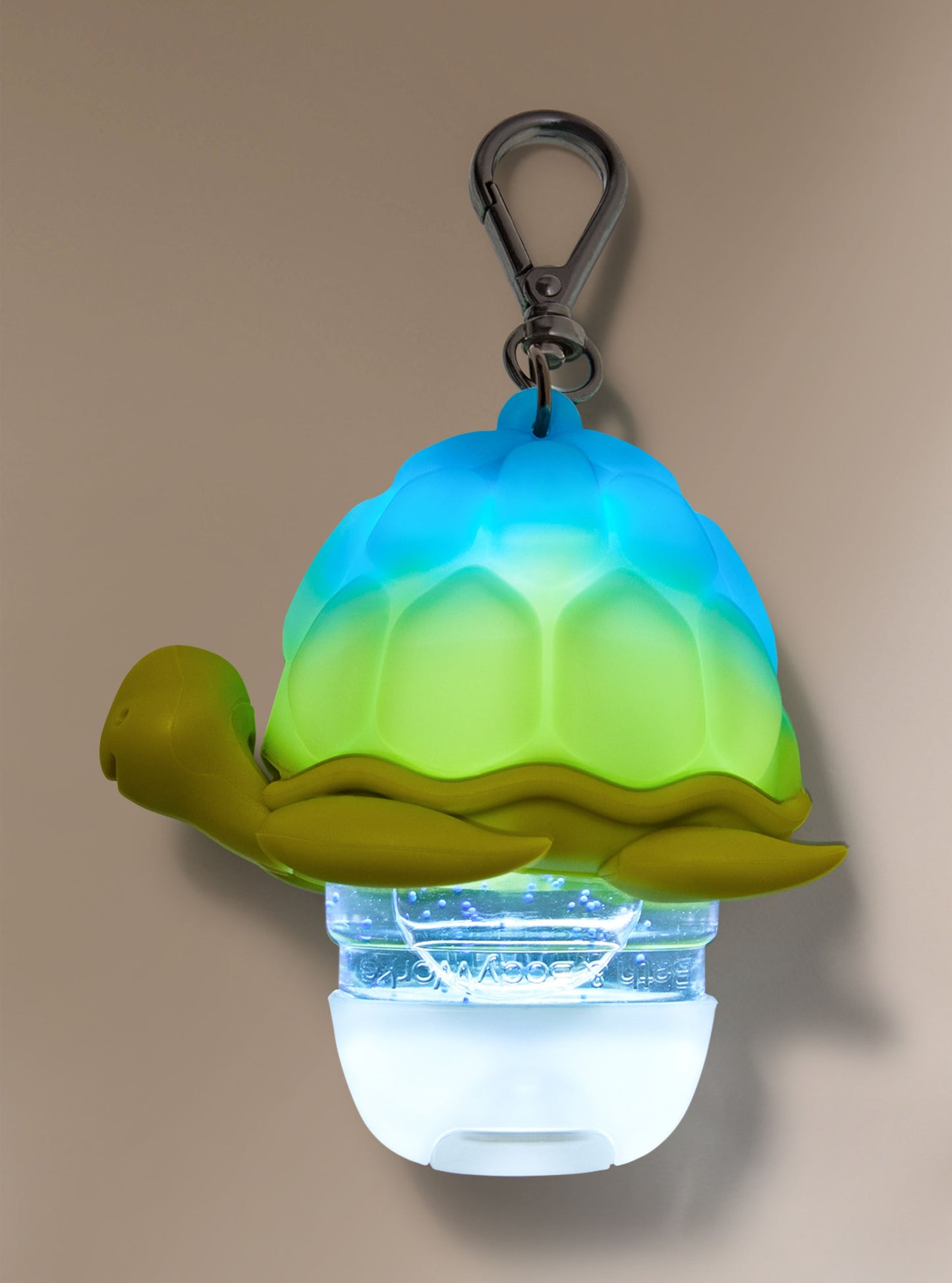 porta gel tortuga iluminada