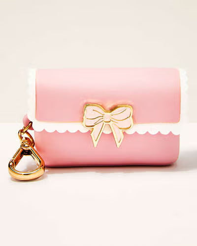 porta gel cartera rosa