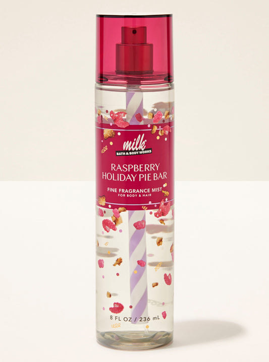 Raspberry Holiday Pie Bar