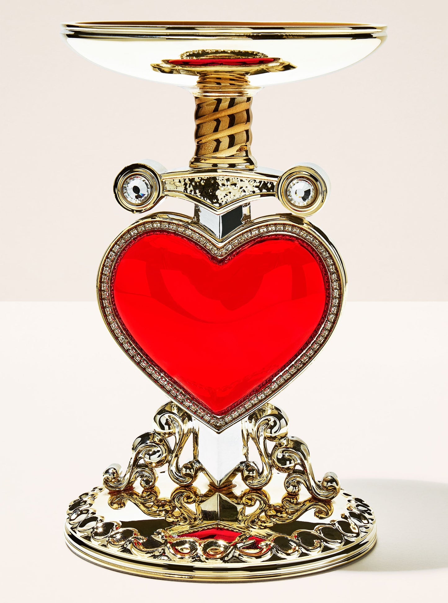 porta vela de corazón de la Reina Malvada