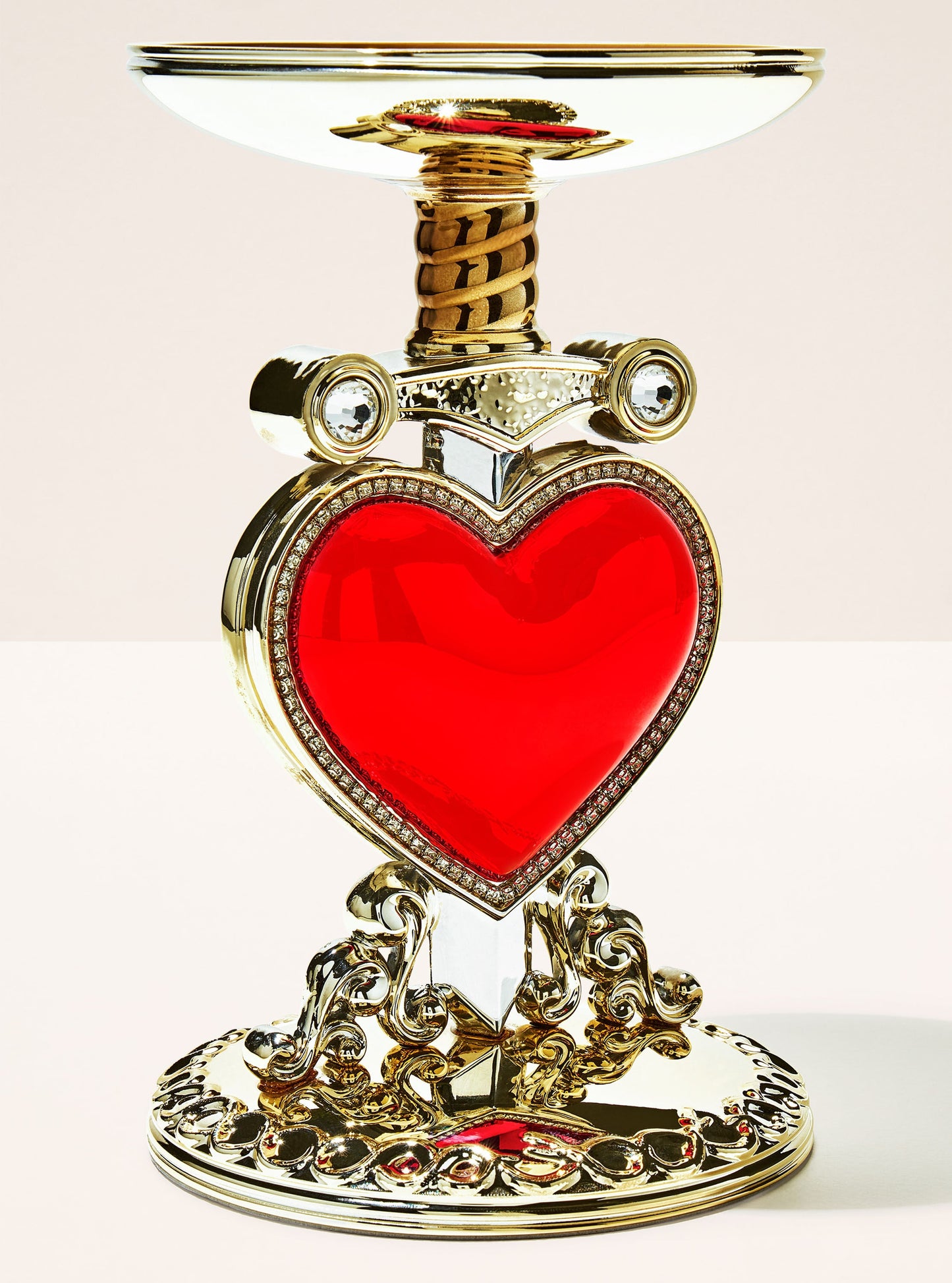 porta vela de corazón de la Reina Malvada