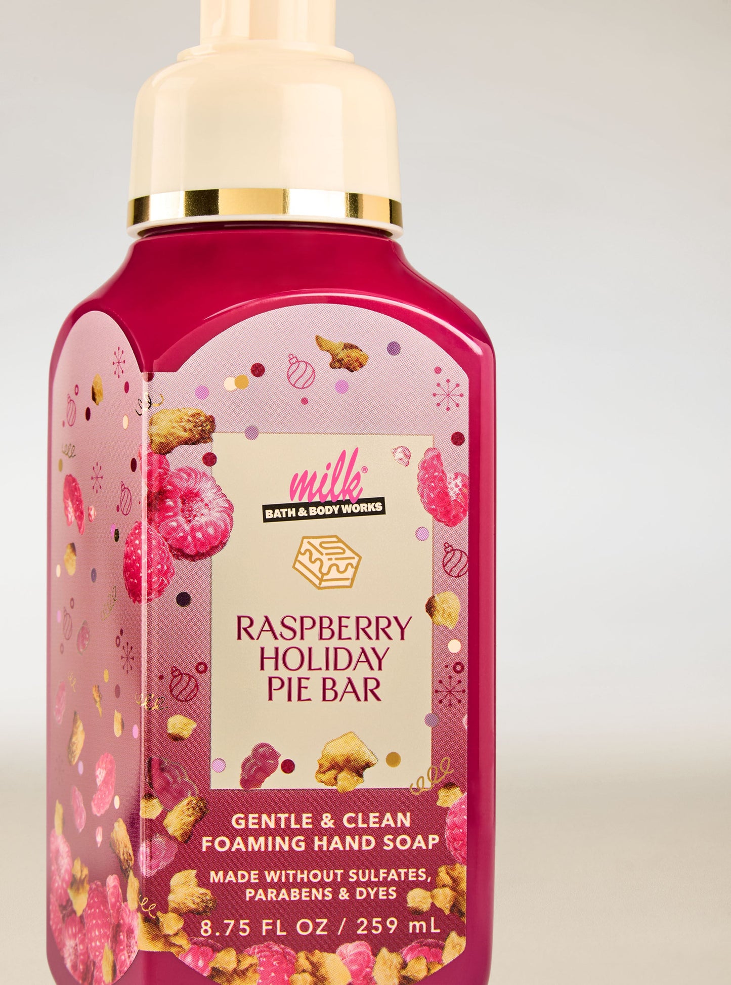 Raspberry Holiday Pie Bar