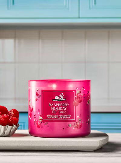 Raspberry Holiday Pie Bar