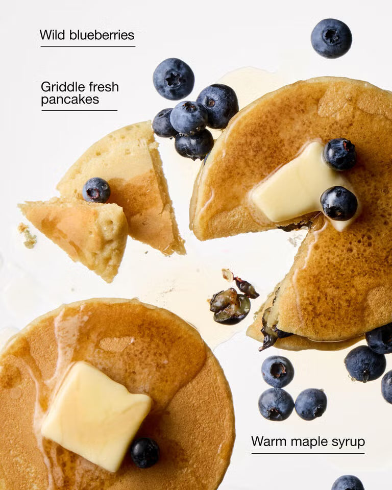 Blueberry maple pancakes