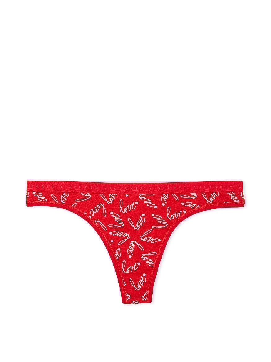 Tanga de algodón elástico