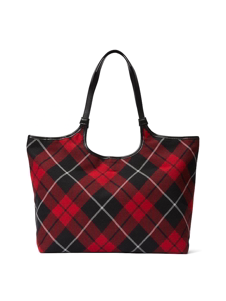Plaid tote