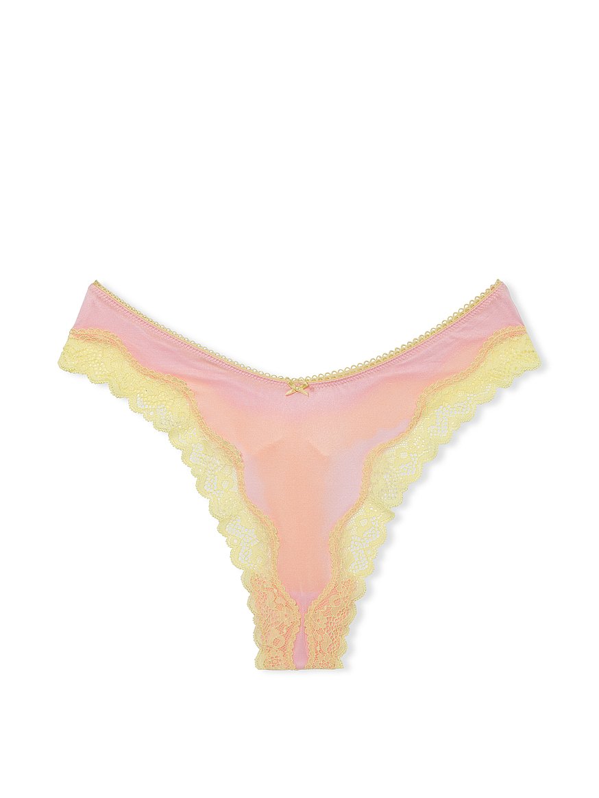 Braguitas tipo tanga con diseño redondo y pernera alta de Tease