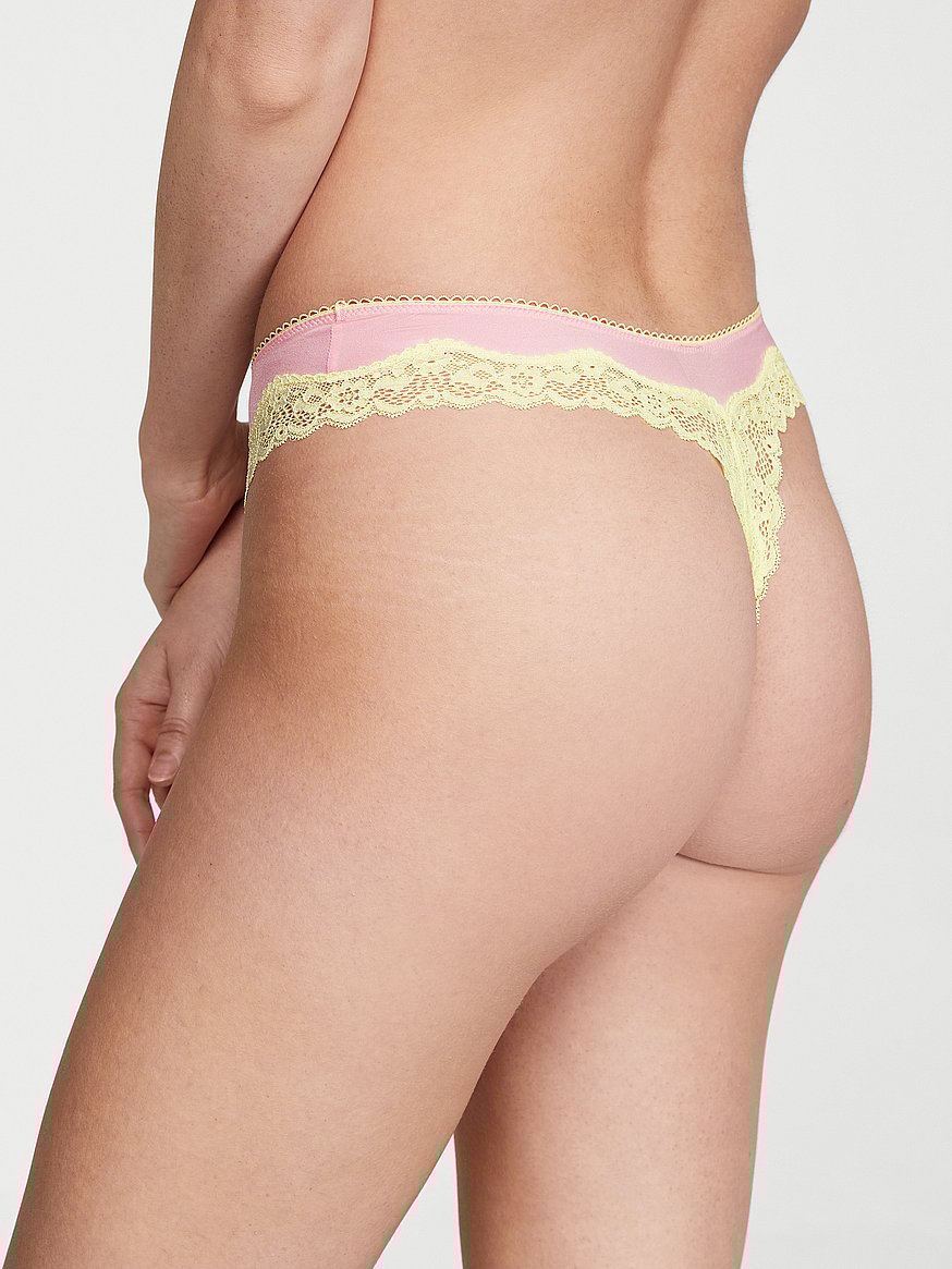 Braguitas tipo tanga con diseño redondo y pernera alta de Tease