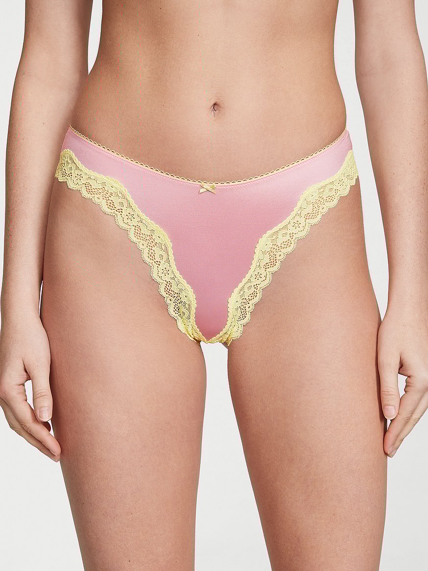 Braguitas tipo tanga con diseño redondo y pernera alta de Tease