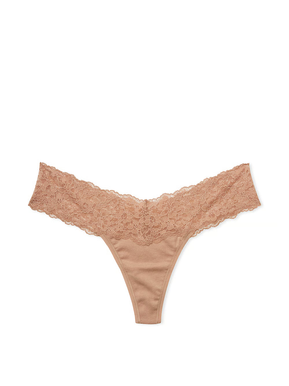 Panti colaless de algodón con cintura de encaje