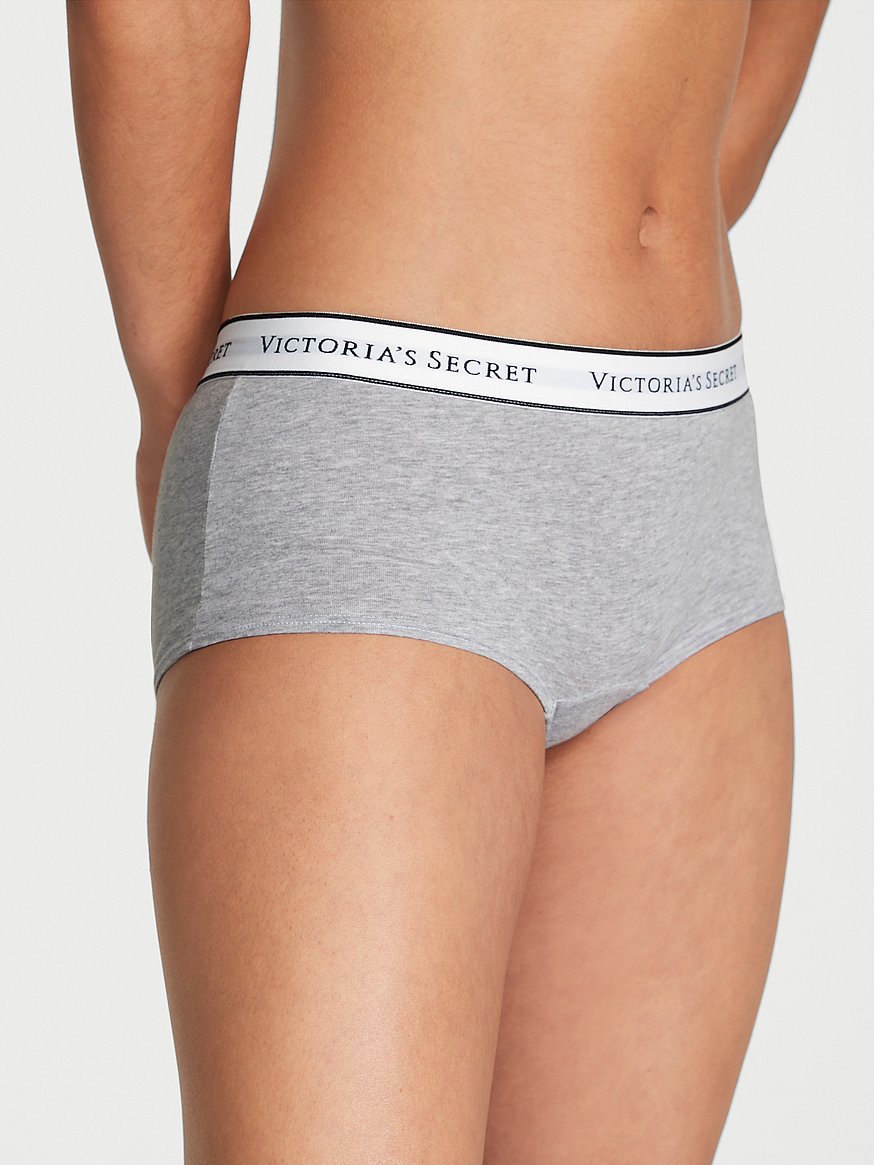 Braguitas tipo boyshort de algodón con logo