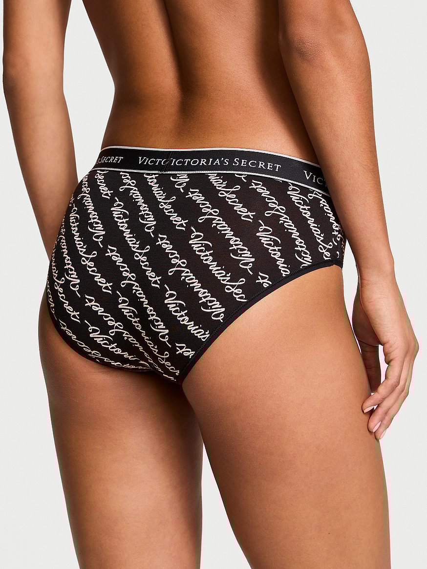 Algodón Panti estilo hiphugger de algodón con logo