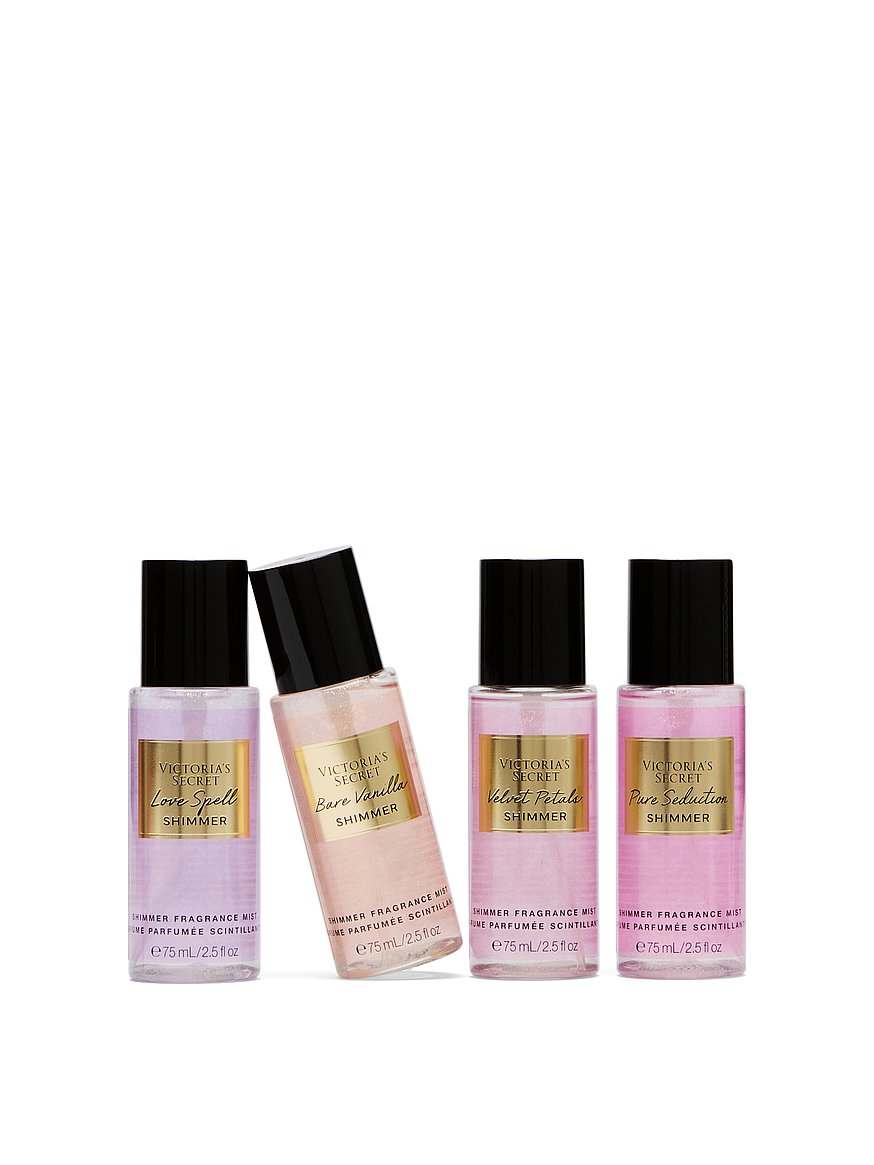 Set minis victoria secret 4pz shimmer