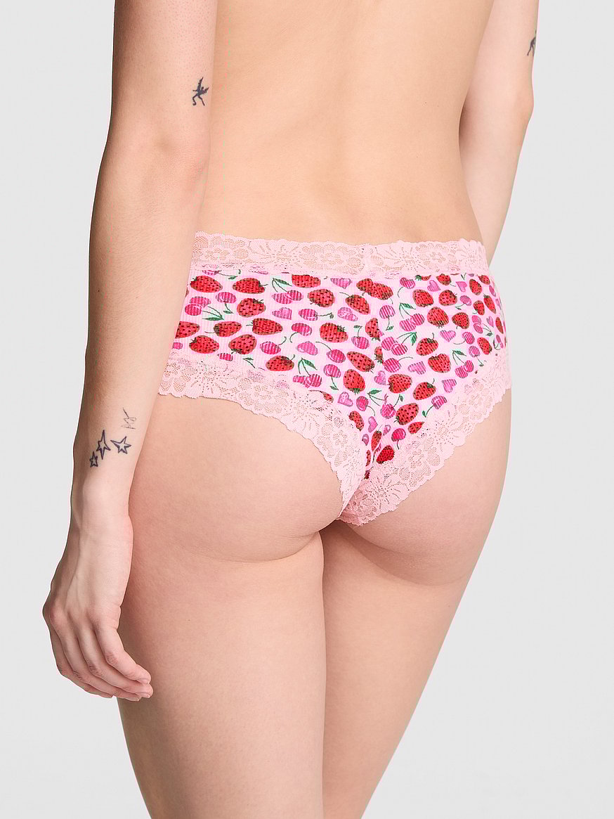 Panti cheeky con ribete de encaje Wink