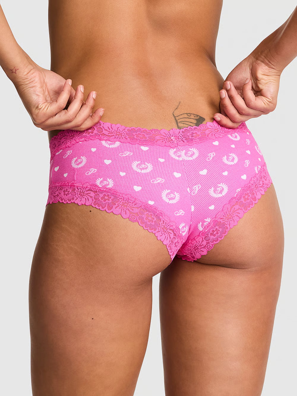 Panti cheeky con ribete de encaje Wink