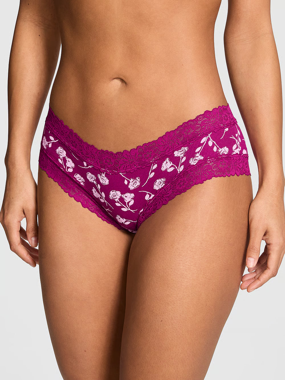 Panti cheeky con ribete de encaje Wink