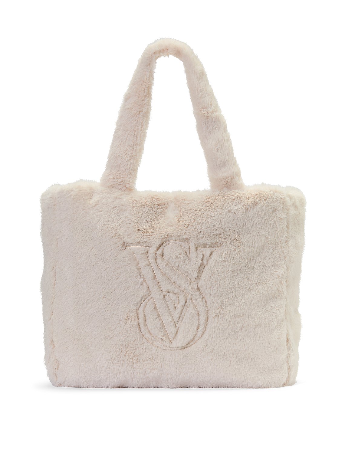 bolso tote beige afelpado