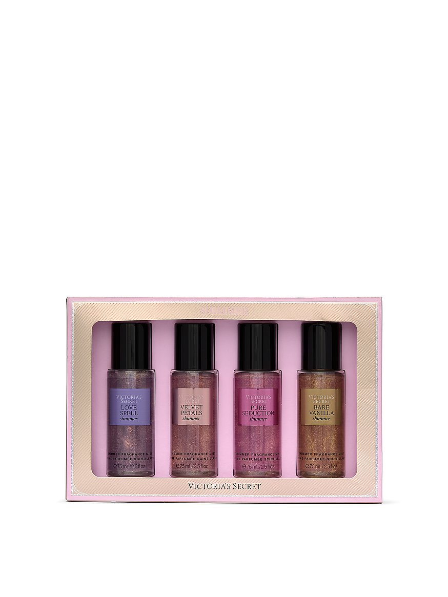 Set minis victoria secret 4pz shimmer