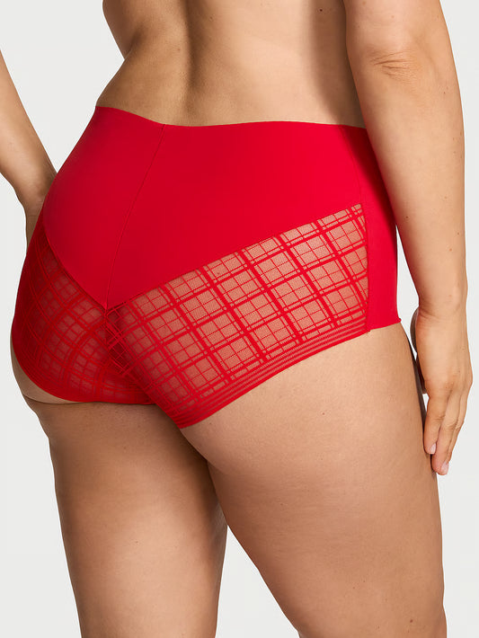 Panti clásica moderna invisible de malla a cuadros