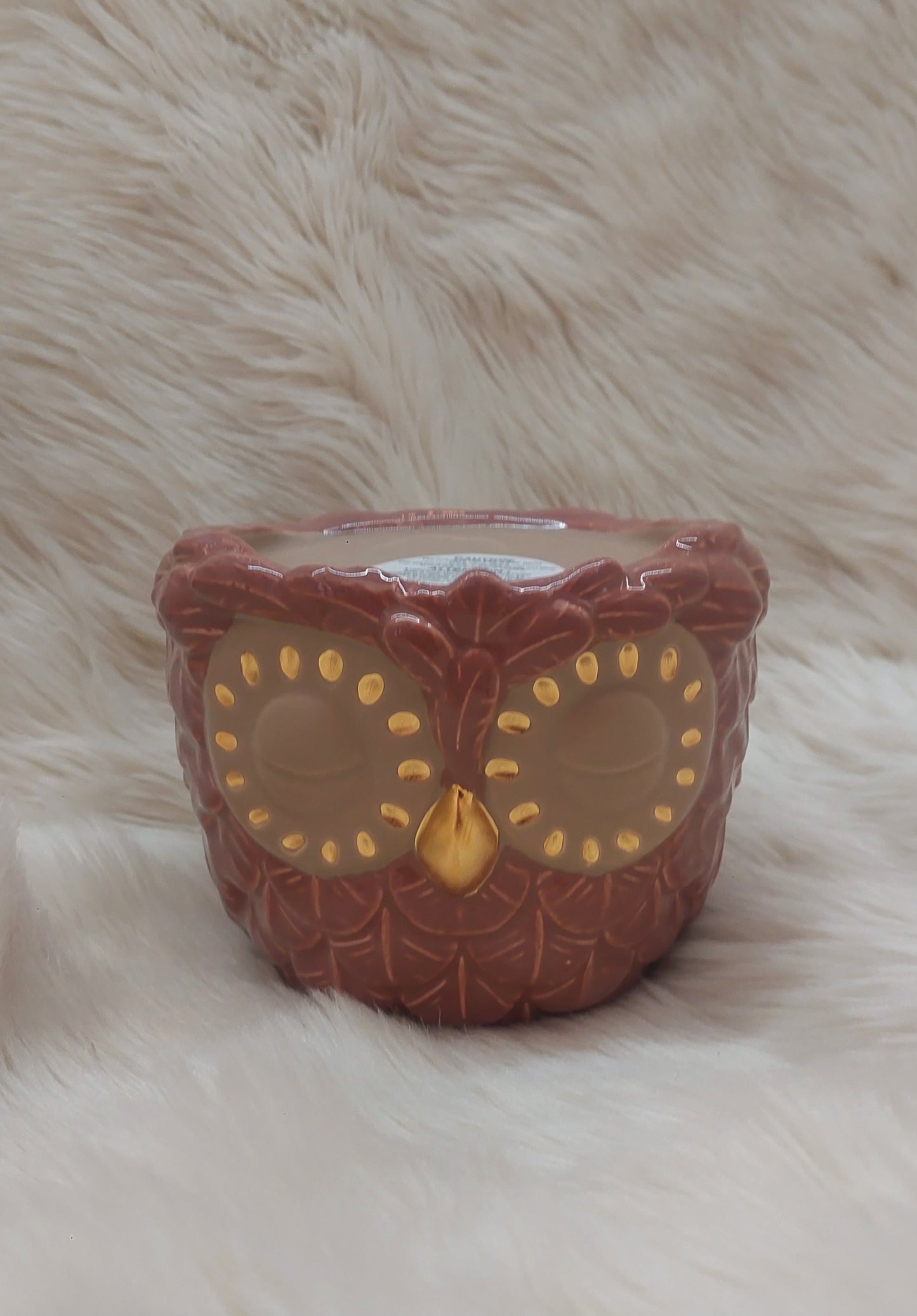 porta vela una mecha Búho