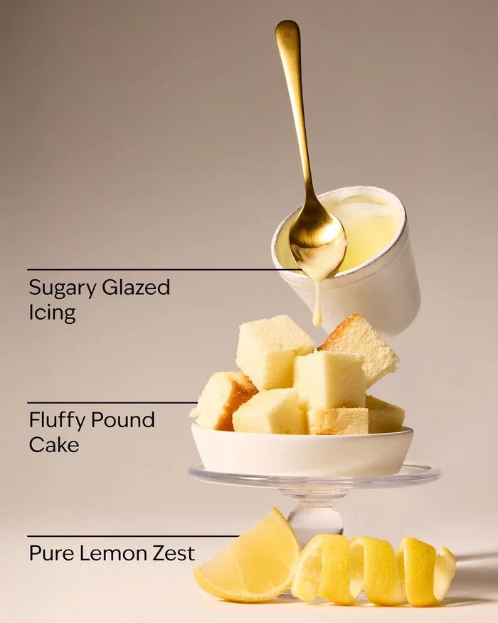 Iced lemon pound cake