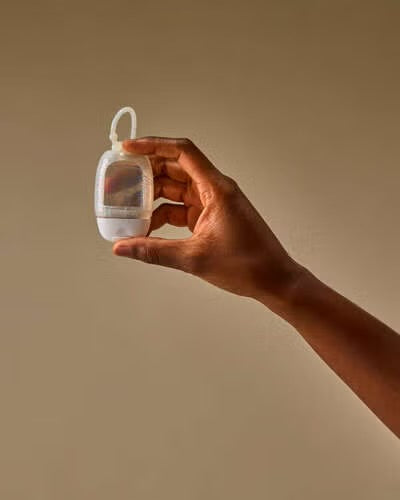 porta gel sencillo blanco