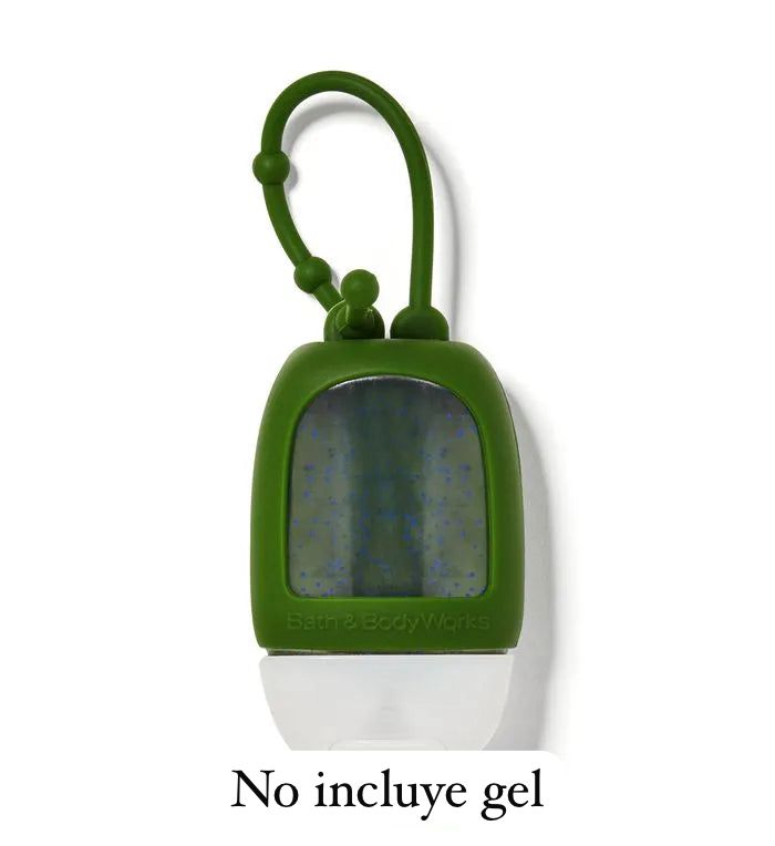 porta gel sencillo verde