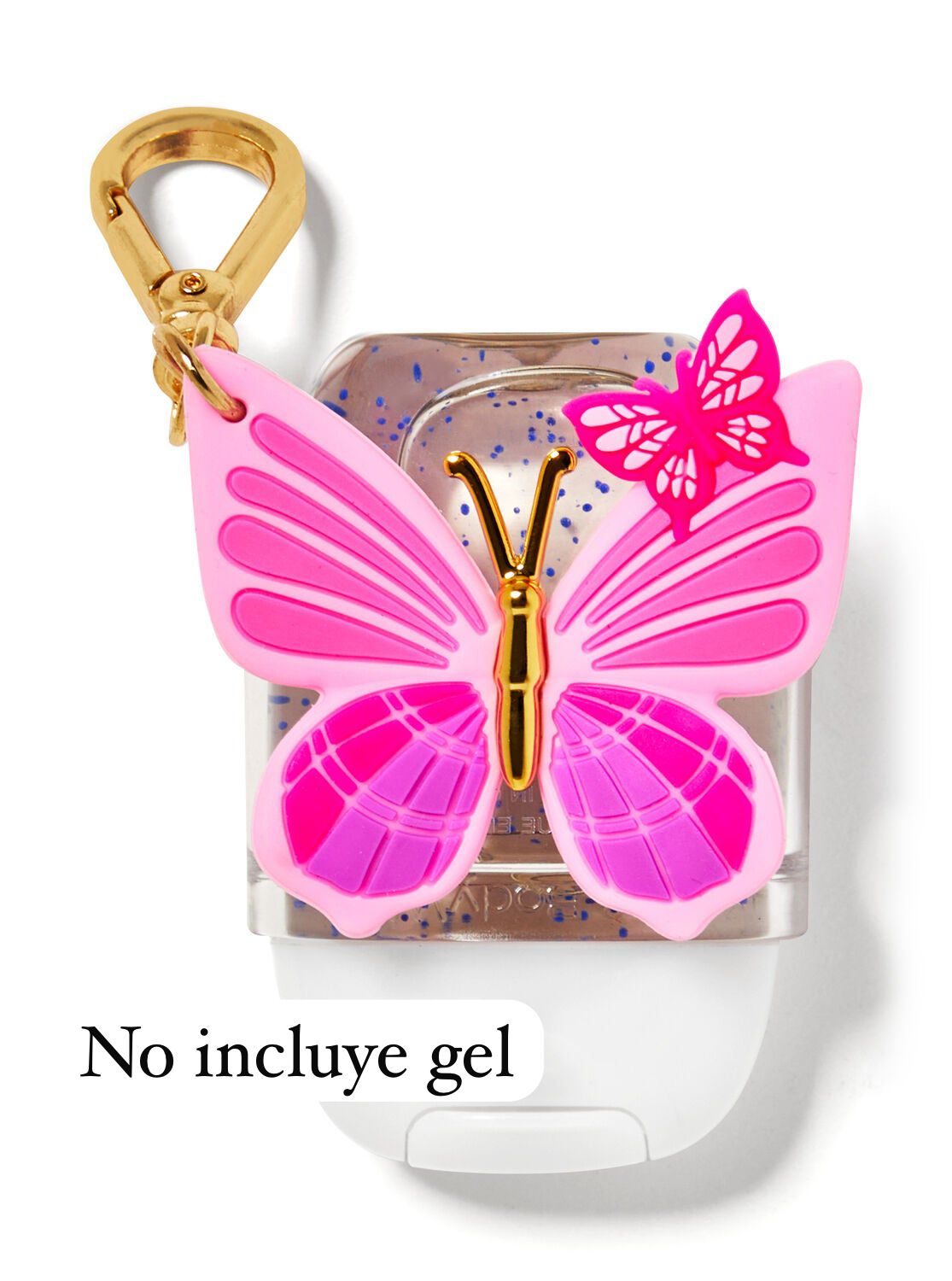 Porta Gel Mariposas Rosas