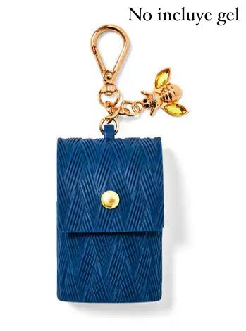 porta gel cartera de abeja azul marino
