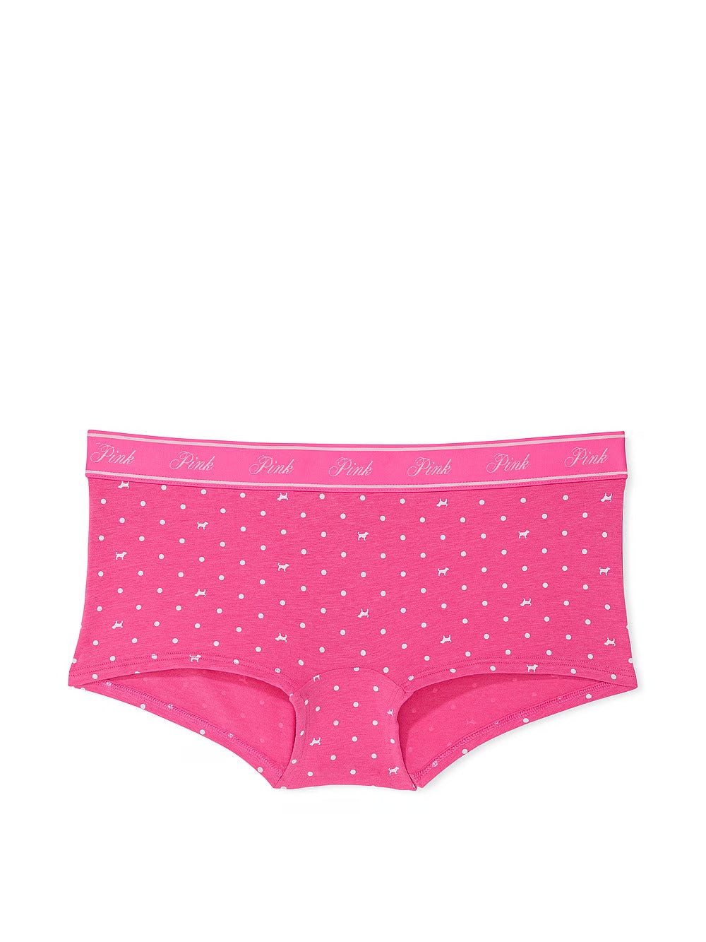 Panti estilo boyshort de algodón con logo
