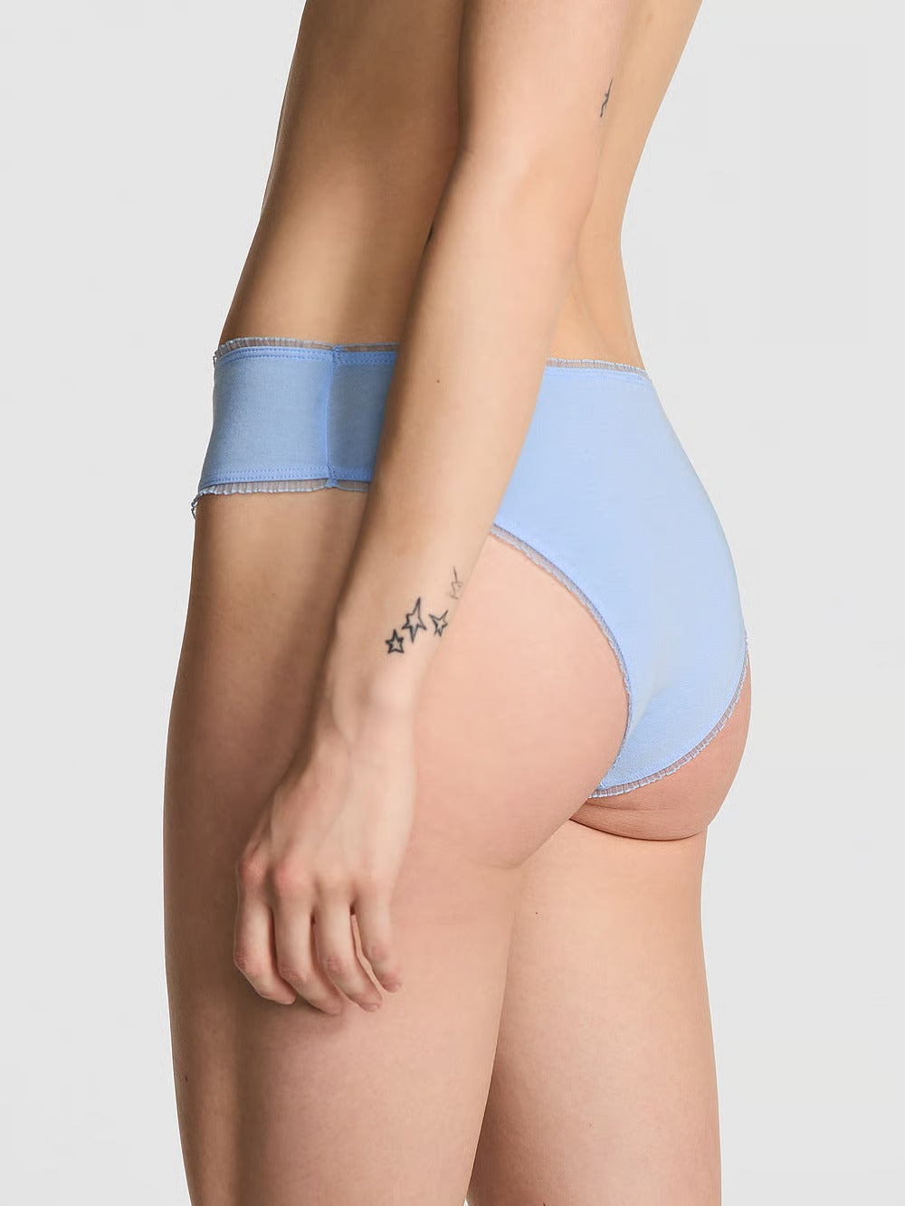 Panti cheeky de algodón con parche de margaritas