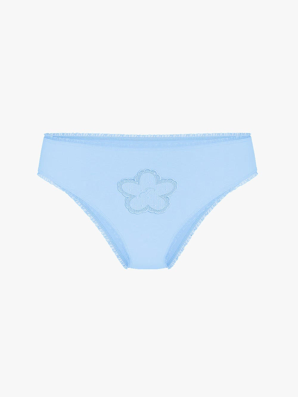 Panti cheeky de algodón con parche de margaritas