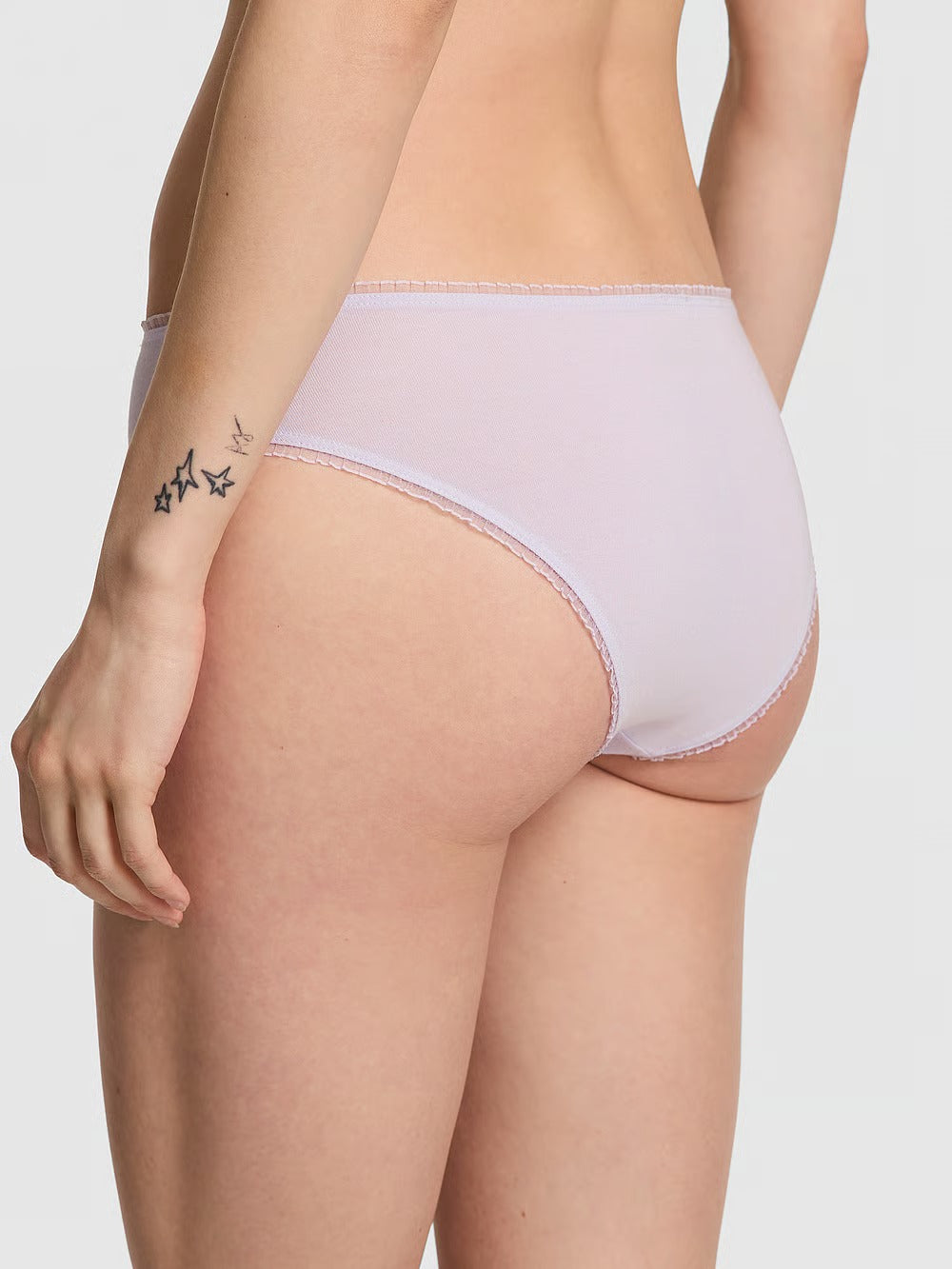 Panti cheeky de algodón con parche de margaritas