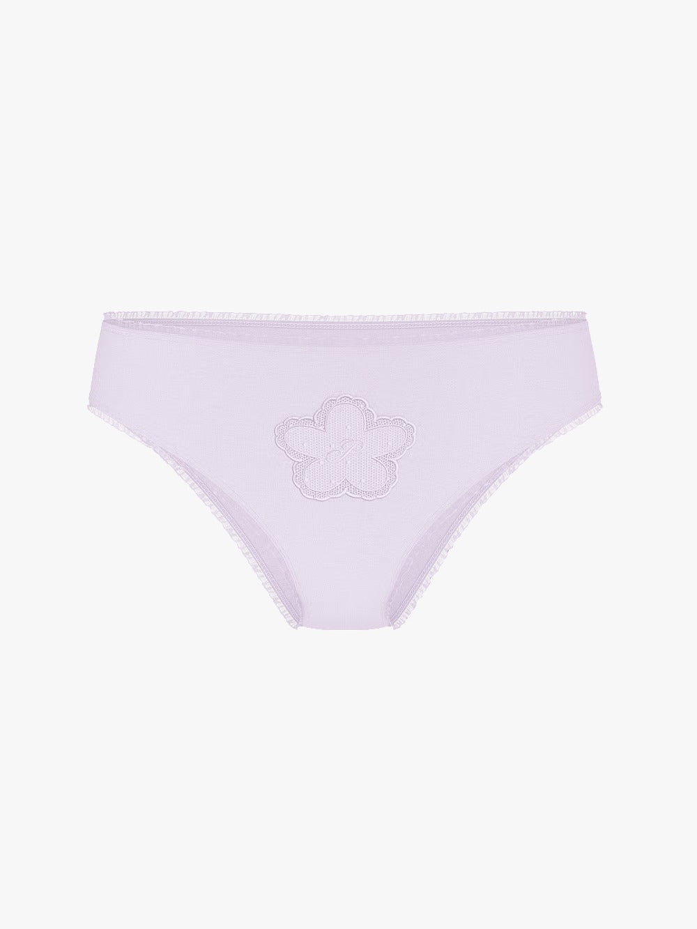 Panti cheeky de algodón con parche de margaritas