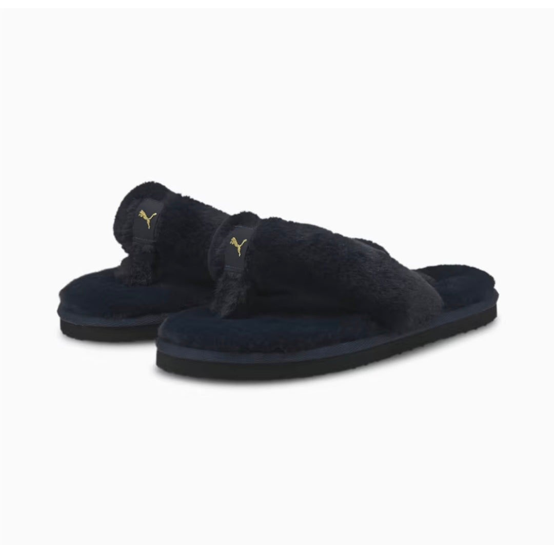 Pantuflas negras puma