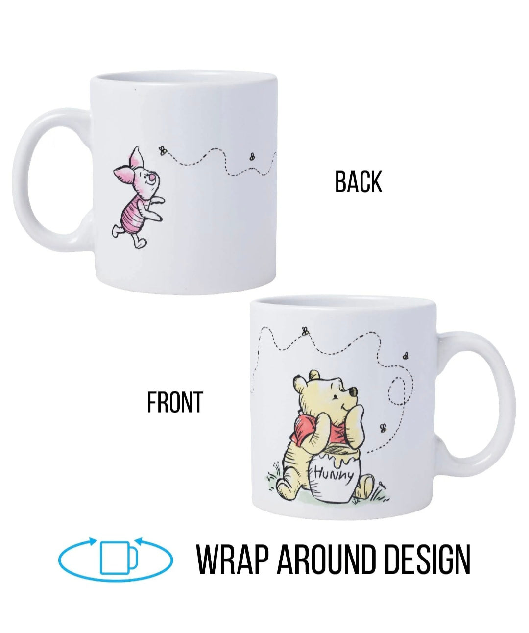 Taza mini winnie pooh y piglet