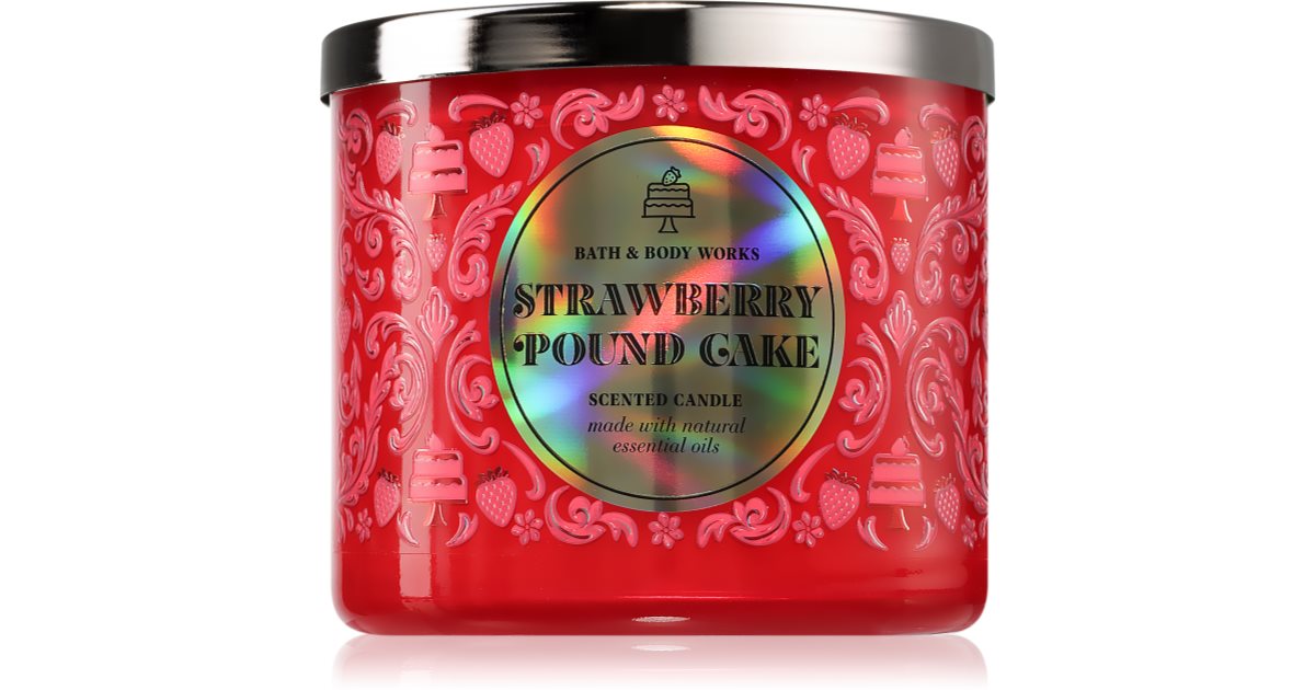 Strawberry pound cake