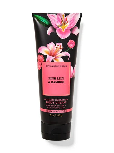 Pink lily & bamboo