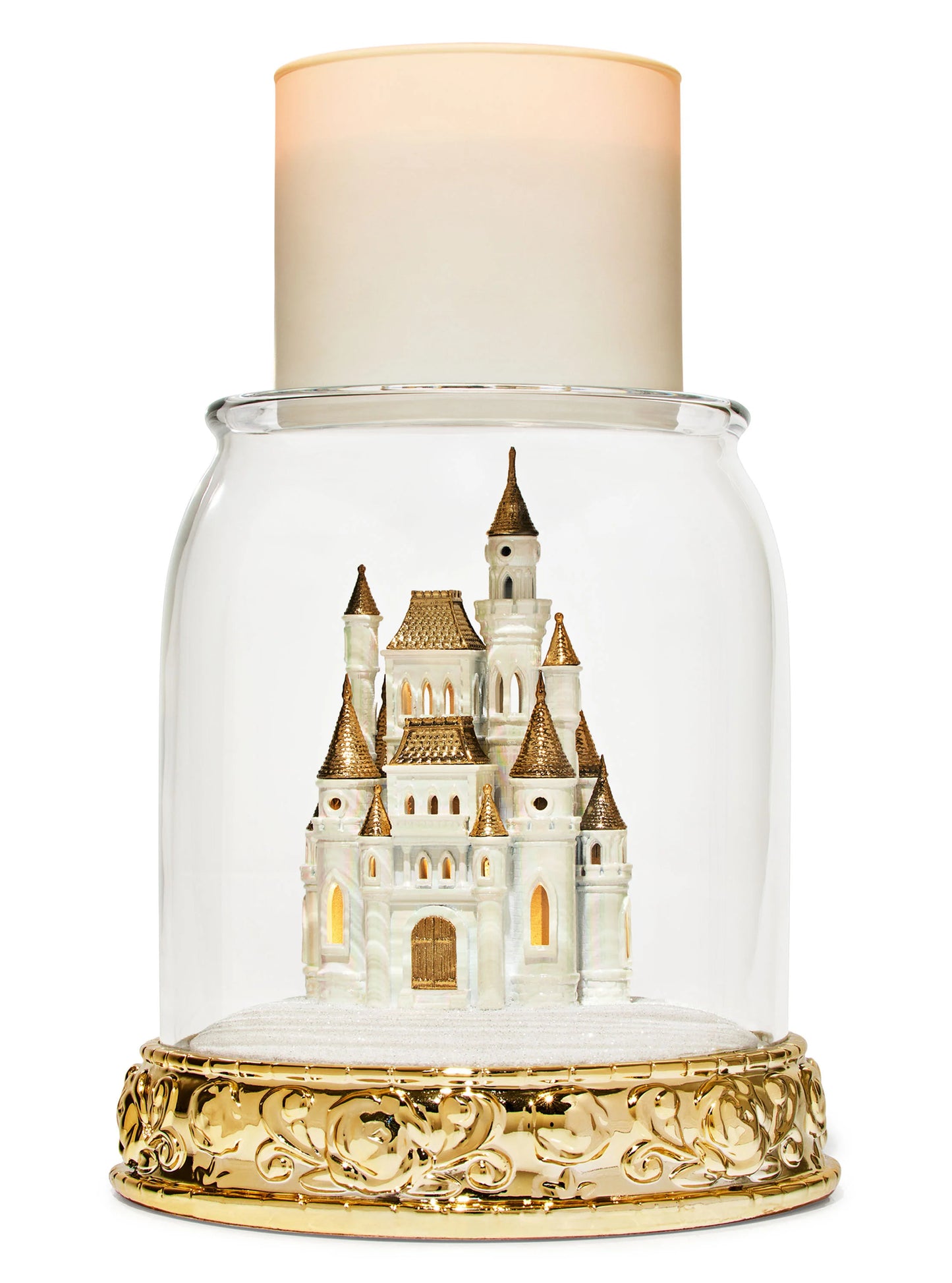 Disney princess castillo porta vela