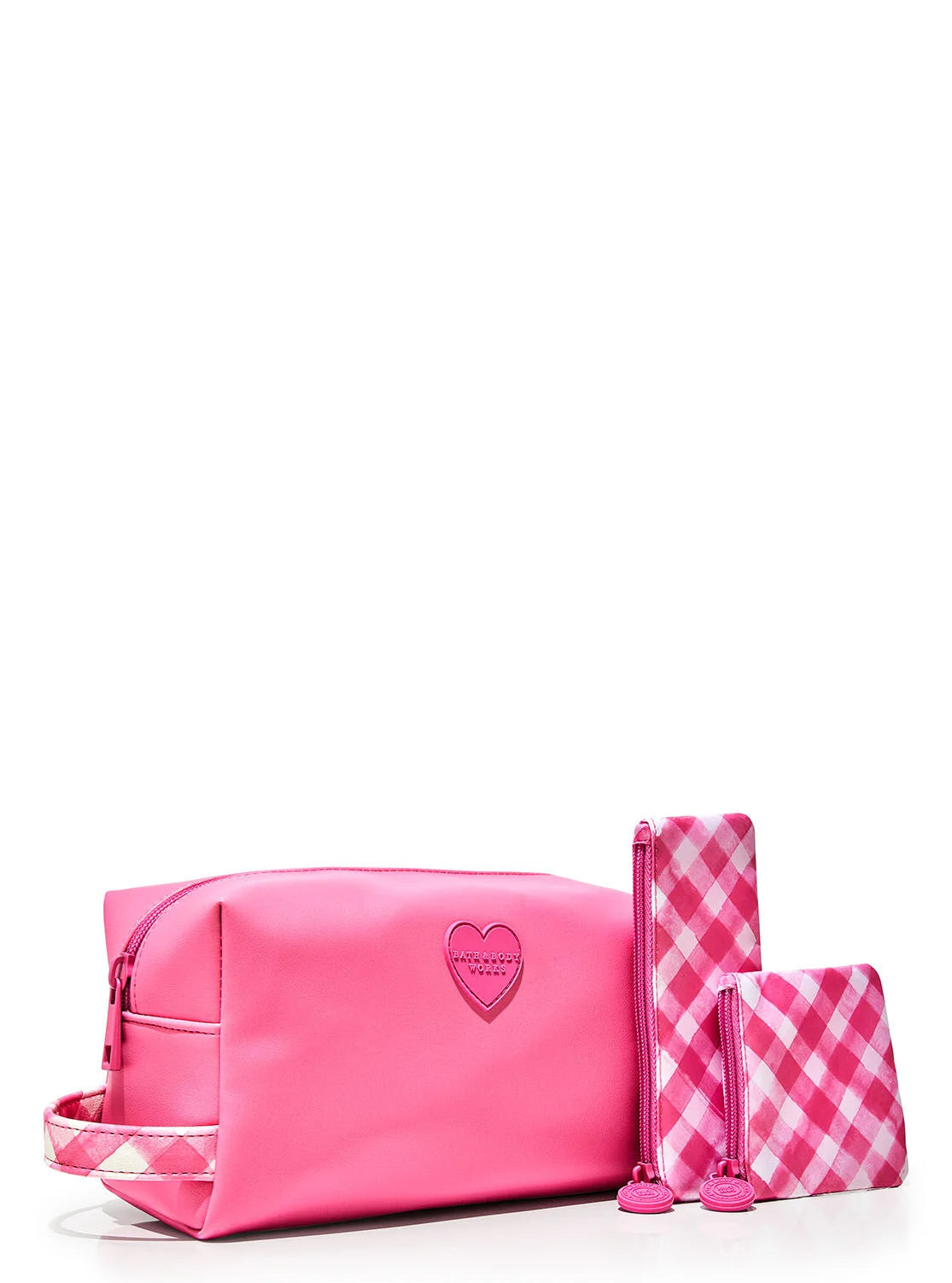 Cosmetiquera pink gingham