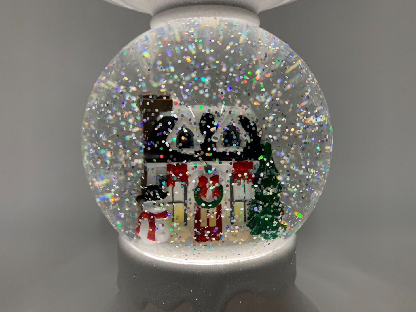 porta vela 3 mechas bola de nieve