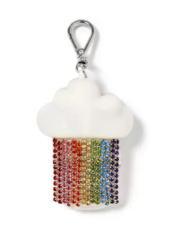 porta gel nube de arcoiris brillante