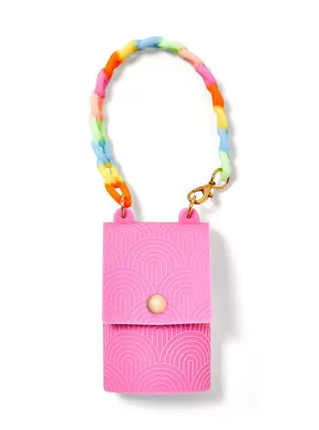 porta gel carterita rosa