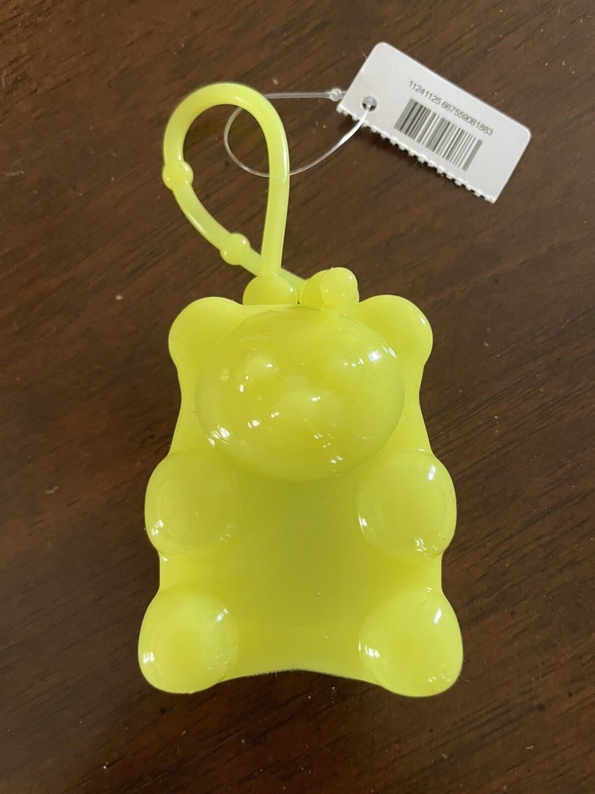 porta gel osito de Goma amarillo