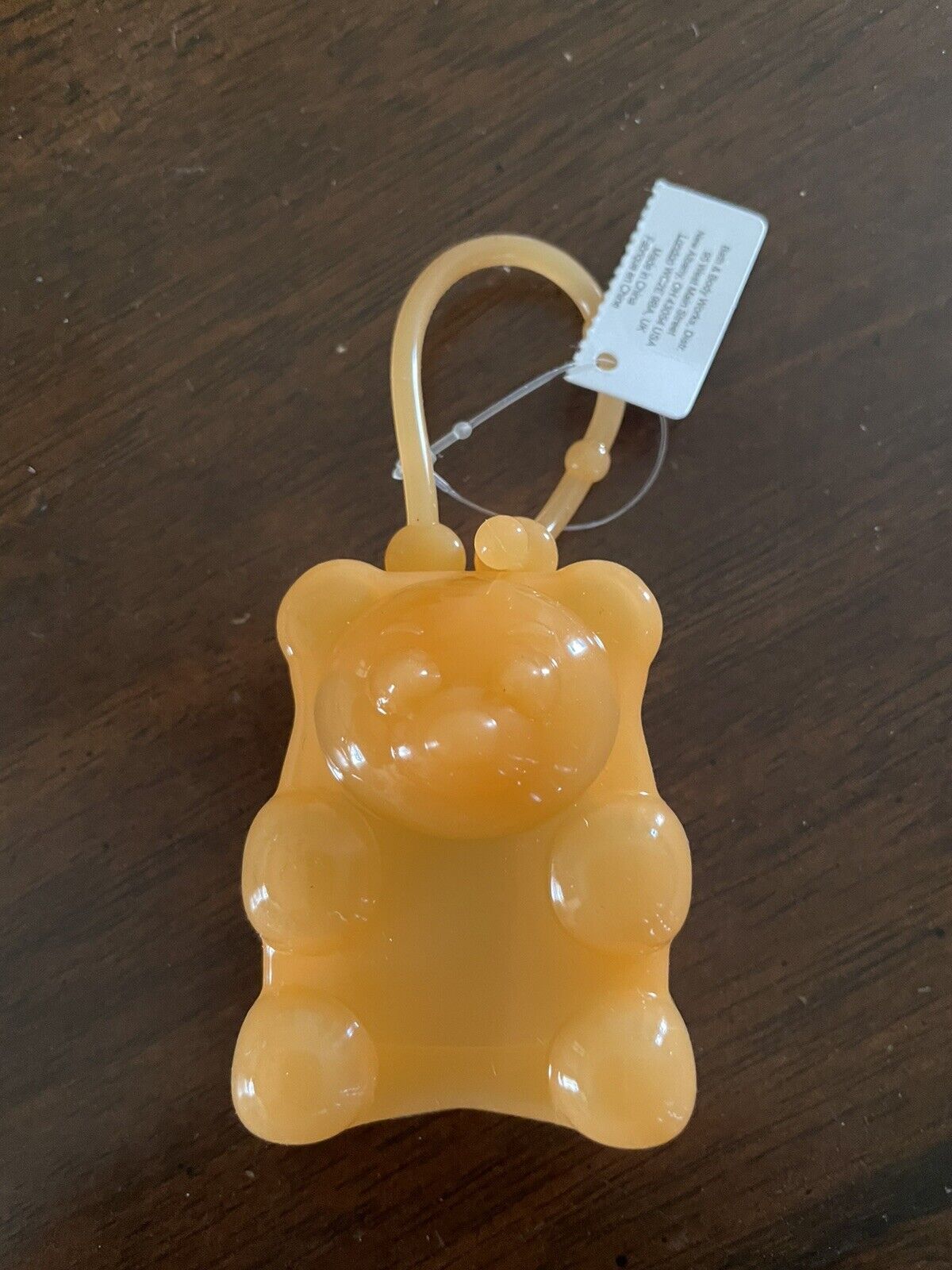 porta gel osito de Goma Naranja