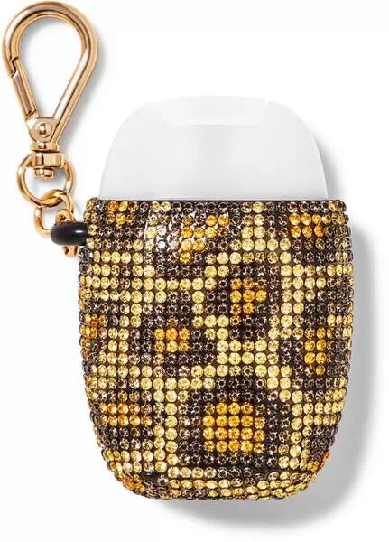 porta gel piedritas de leopardo