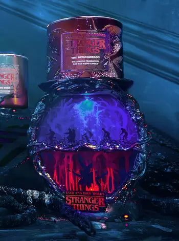 porta vela 3 mechas stranger things