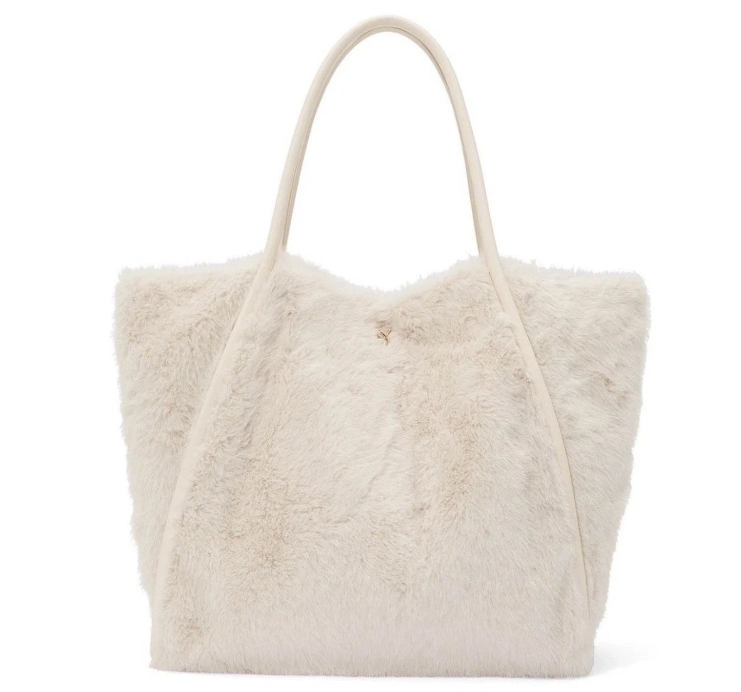 bolso tote blanco marfil afelpado Victoria Secret