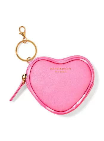 Monedero Pink Gingham Heart